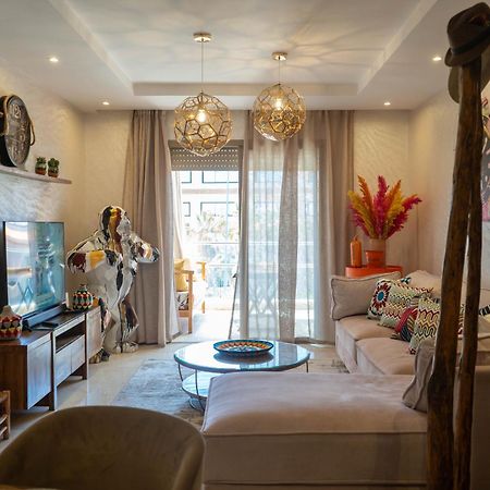Magnifique Appartement Moderne De 2 Chambres Avec Piscine A 10 Min Du Centre De Marrakech Marrakesh Exterior photo
